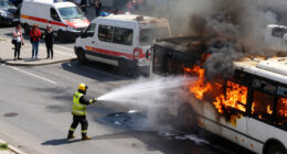 Bus Fire In Istanbul Kills 2, Injures 8