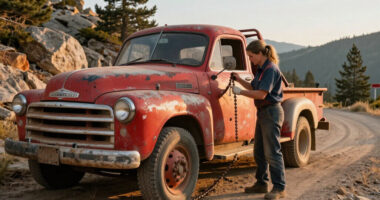 Vintage Chevy Tow Truck That Was Stuck On A Mountain For A Year Is Finally Pulled Out