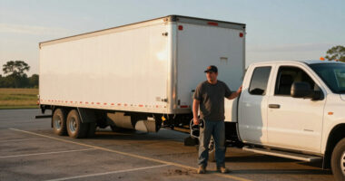 You’ve Never Seen A 16,000-Pound Trailer Stay This Stable In A Panic Brake