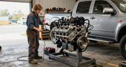 Gigantic 102.4L Engine Requires An Entire Pickup Truck To Start It