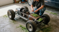 Scratch-Built Land Speed Lawnmower Goes 152 MPH And Still Cuts Grass