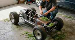 Scratch-Built Land Speed Lawnmower Goes 152 MPH And Still Cuts Grass