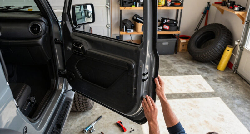 The 2026 Jeep Wrangler’s New Door Removal System Really Is Much Better