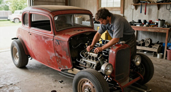 This Hot Rod Ford Sat For 10 Years. A Lawnmower Carburetor Got The V8 Running Again